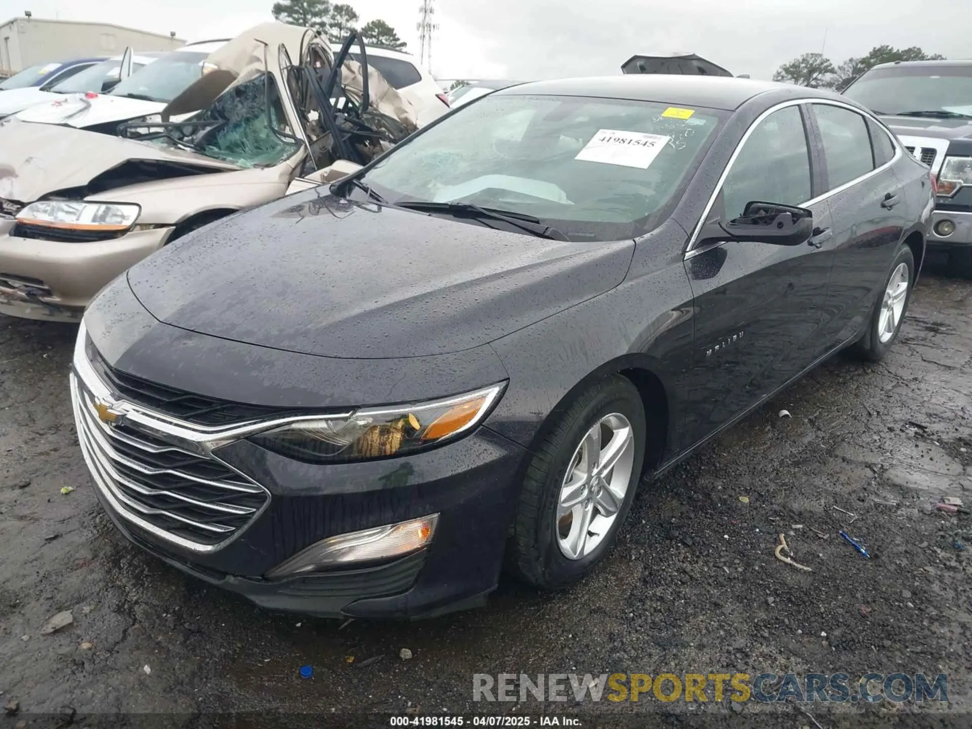 2 Photograph of a damaged car 1G1ZB5ST5NF191840 CHEVROLET MALIBU 2022