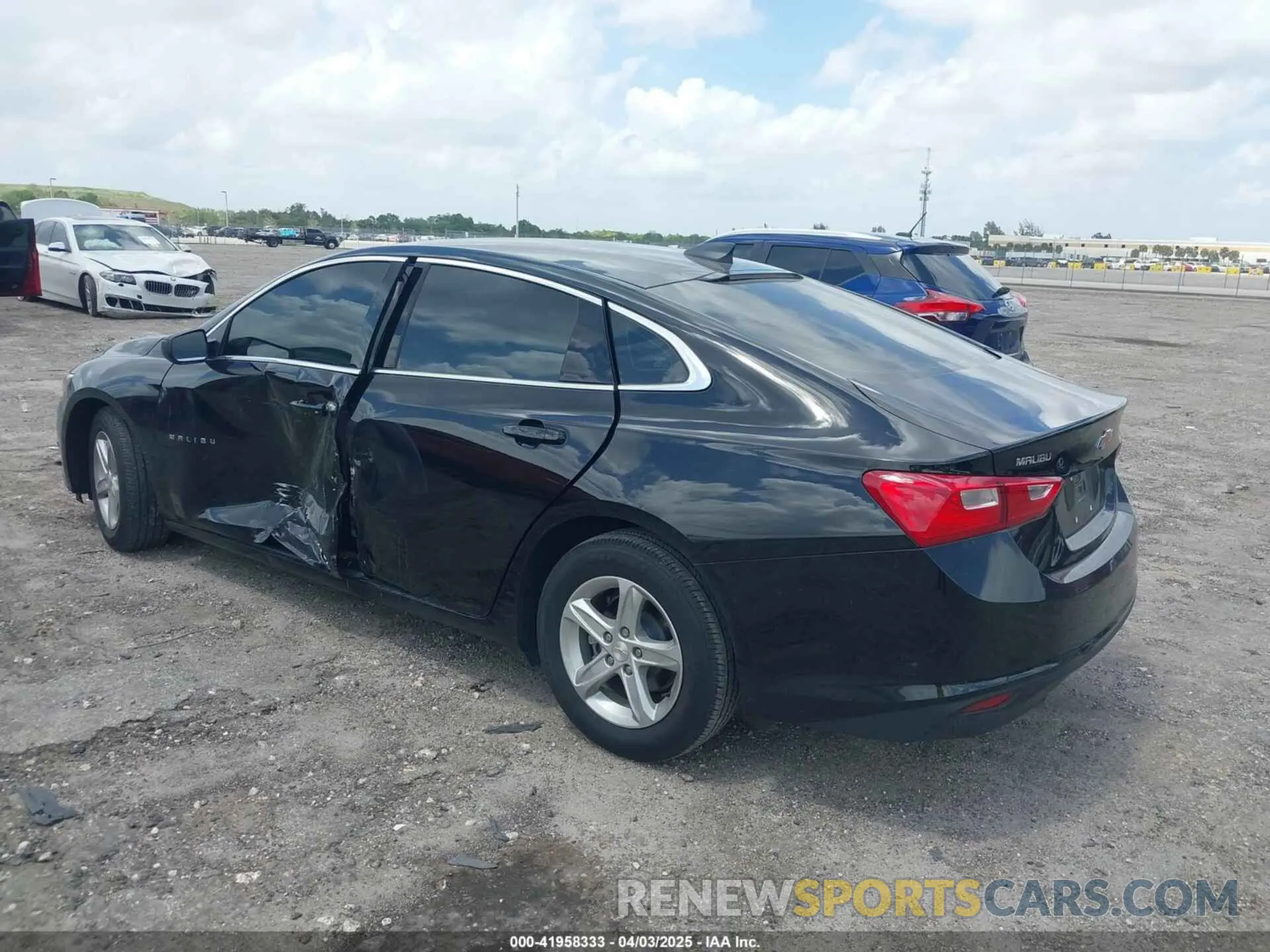3 Photograph of a damaged car 1G1ZB5ST5NF211567 CHEVROLET MALIBU 2022