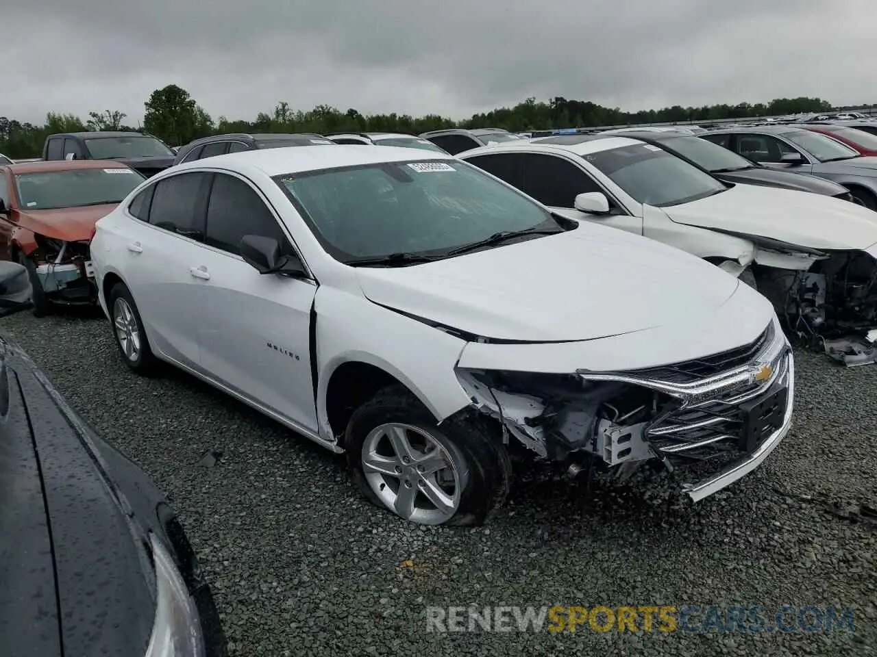 4 Photograph of a damaged car 1G1ZB5ST6NF187280 CHEVROLET MALIBU 2022