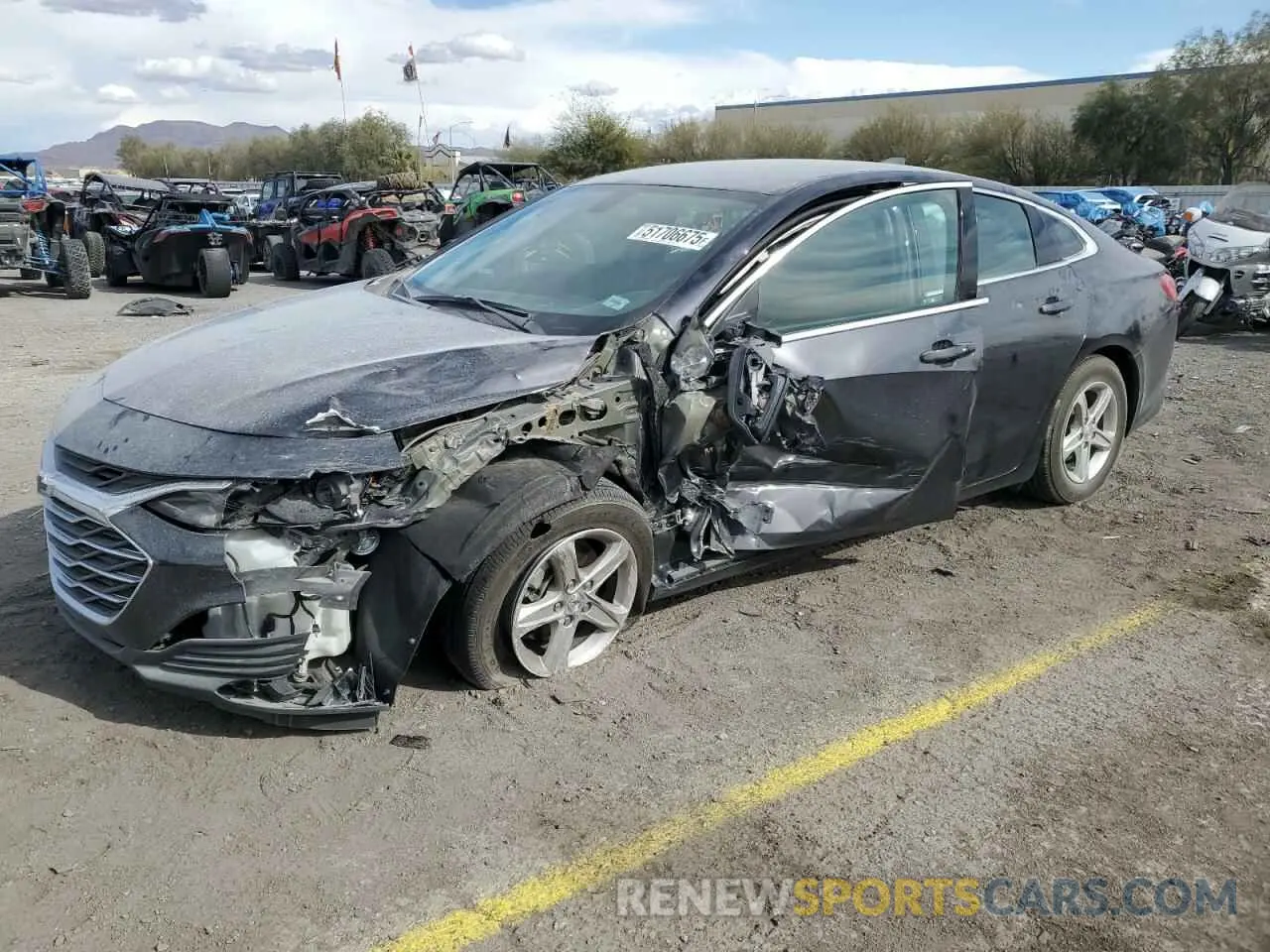 1 Photograph of a damaged car 1G1ZB5ST6NF213117 CHEVROLET MALIBU 2022