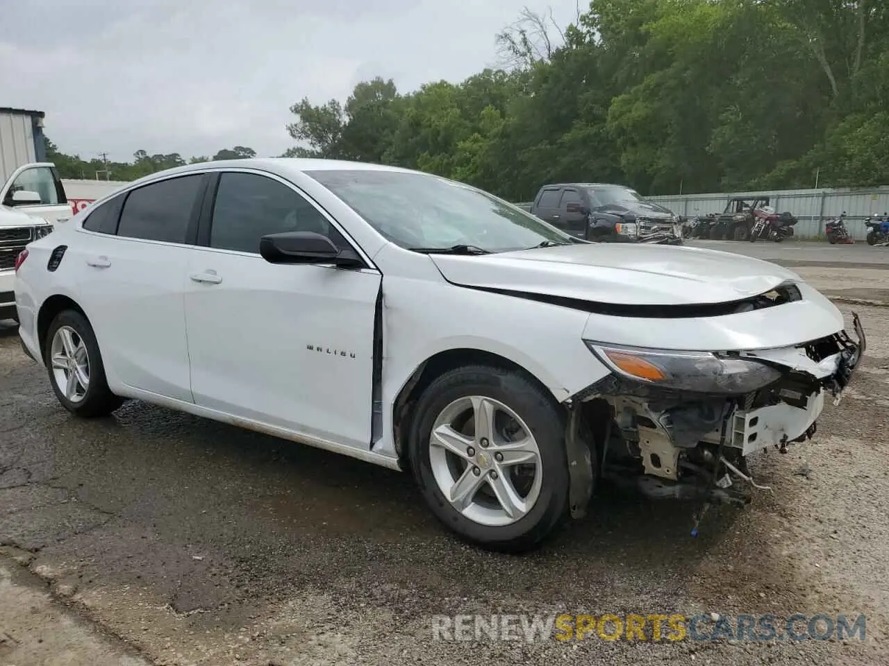 4 Photograph of a damaged car 1G1ZB5ST7NF207648 CHEVROLET MALIBU 2022