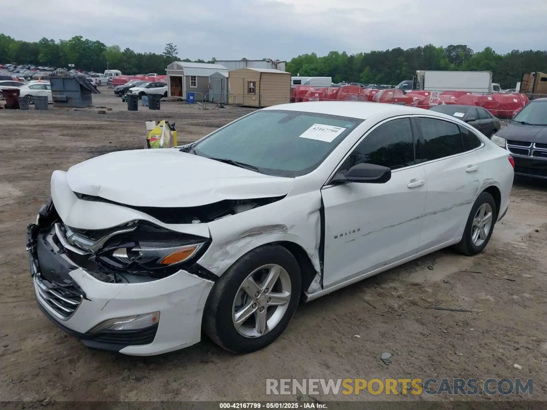 2 Photograph of a damaged car 1G1ZB5ST8NF190018 CHEVROLET MALIBU 2022