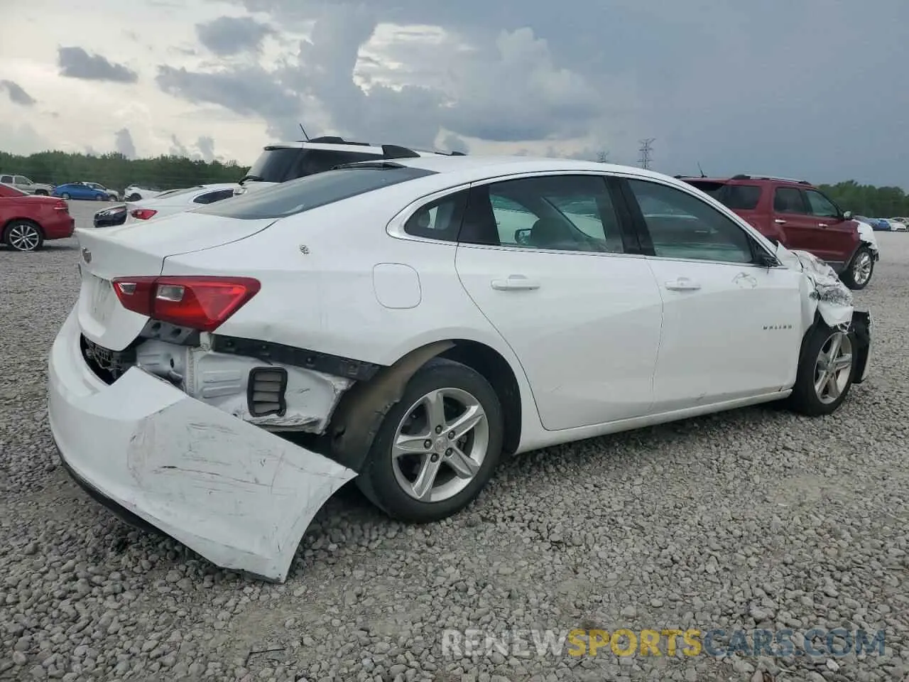 3 Photograph of a damaged car 1G1ZB5ST8NF190519 CHEVROLET MALIBU 2022