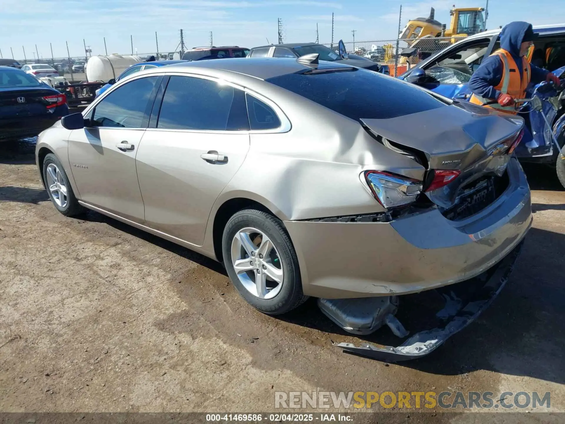3 Photograph of a damaged car 1G1ZB5ST8NF192044 CHEVROLET MALIBU 2022