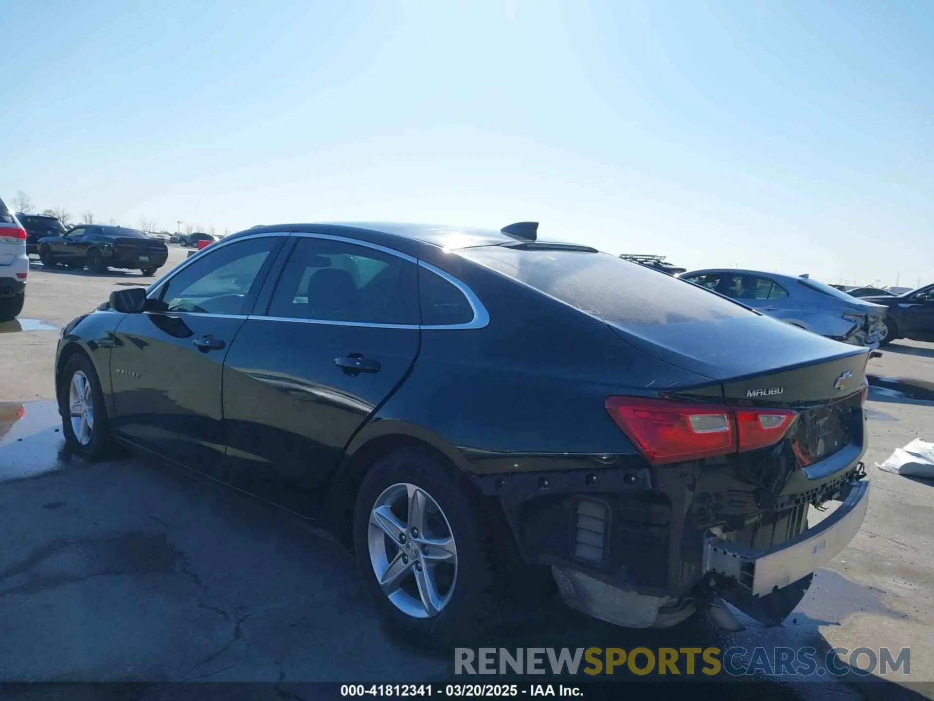 3 Photograph of a damaged car 1G1ZB5ST8NF205584 CHEVROLET MALIBU 2022