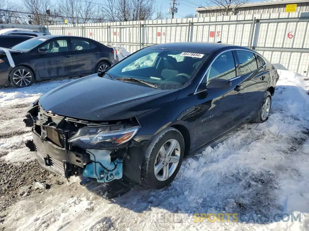 1 Photograph of a damaged car 1G1ZB5ST9NF188178 CHEVROLET MALIBU 2022