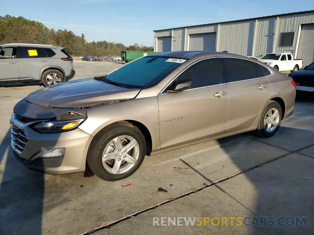 1 Photograph of a damaged car 1G1ZB5ST9NF190125 CHEVROLET MALIBU 2022