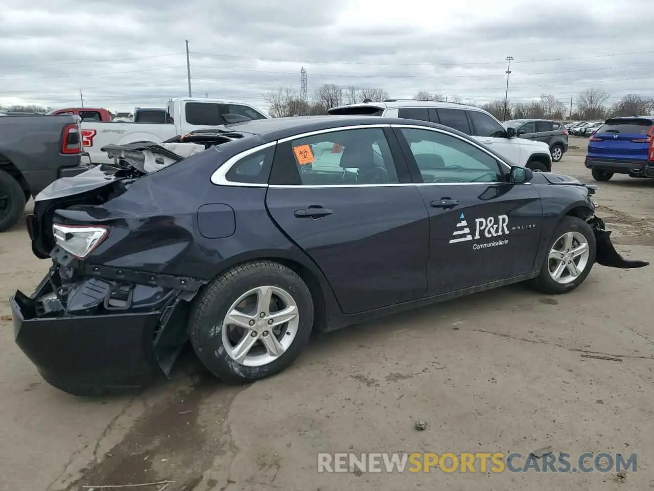 3 Photograph of a damaged car 1G1ZB5STXNF168487 CHEVROLET MALIBU 2022