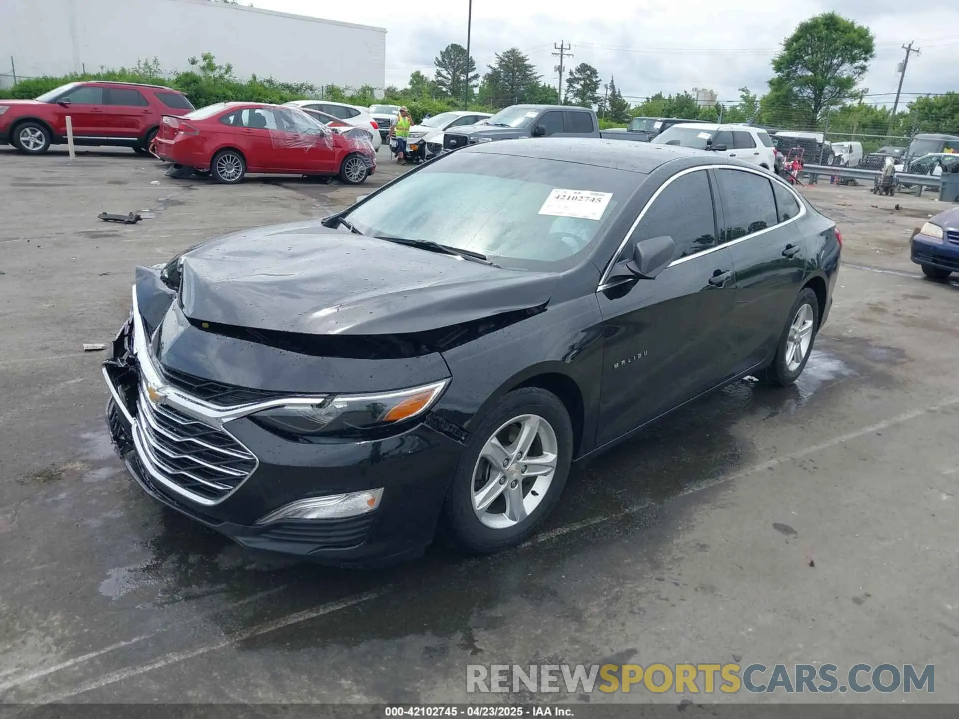 2 Photograph of a damaged car 1G1ZB5STXNF204503 CHEVROLET MALIBU 2022