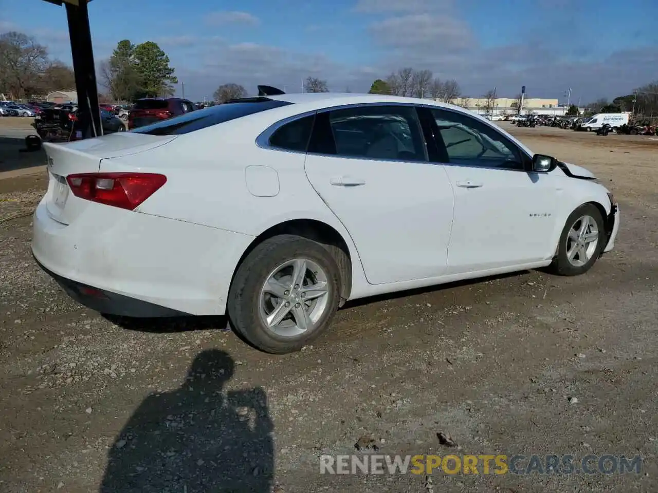 3 Photograph of a damaged car 1G1ZC5ST0NF175591 CHEVROLET MALIBU 2022