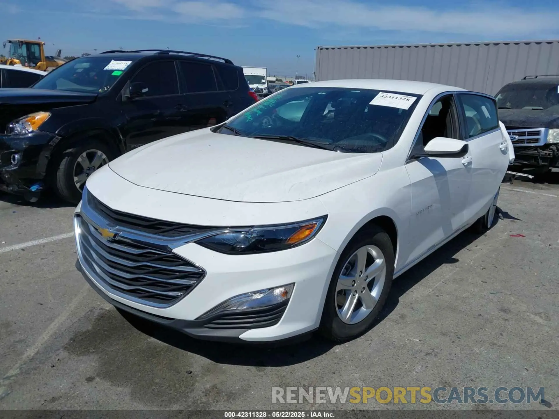 2 Photograph of a damaged car 1G1ZC5ST0NF186123 CHEVROLET MALIBU 2022