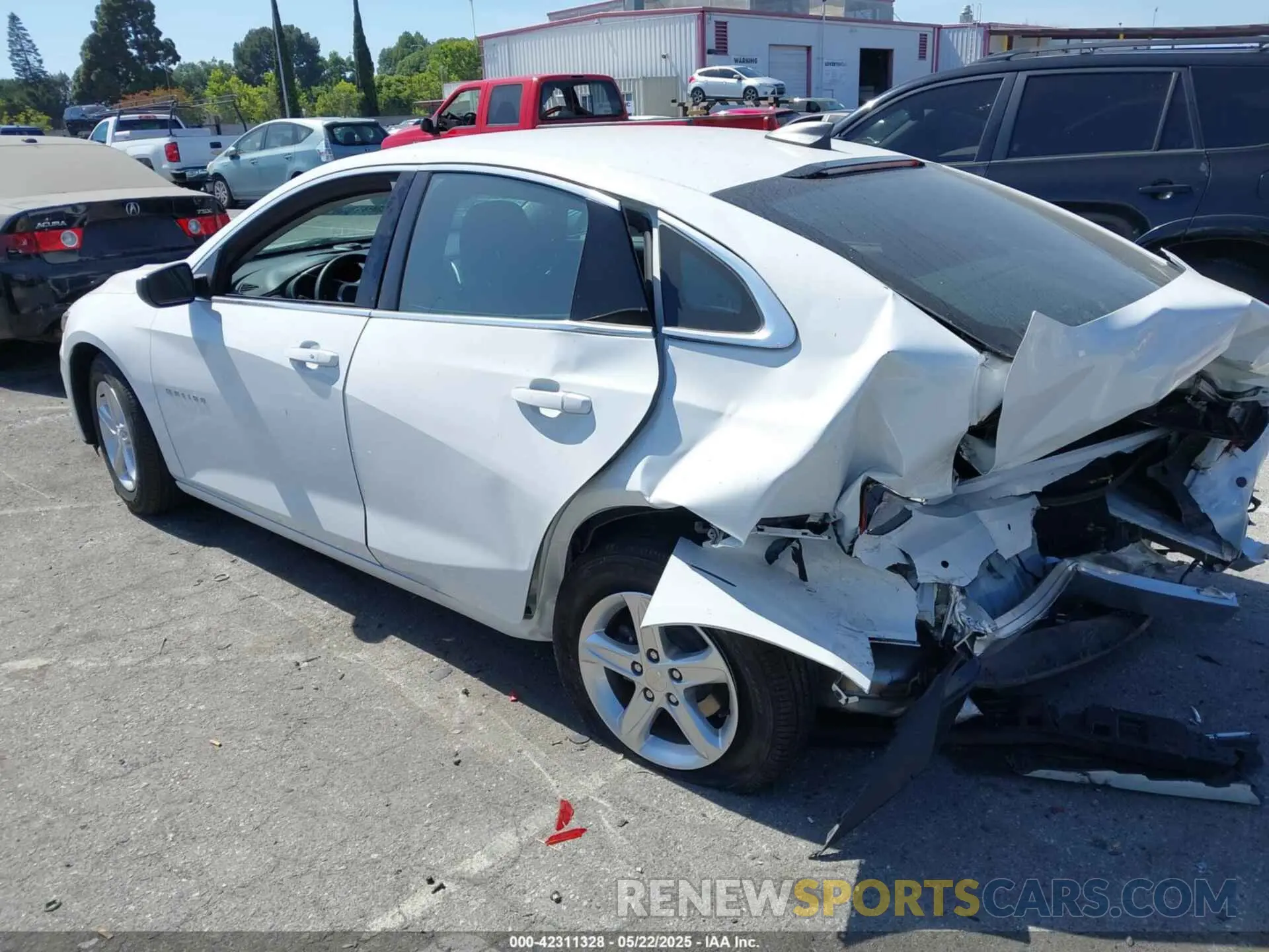 3 Photograph of a damaged car 1G1ZC5ST0NF186123 CHEVROLET MALIBU 2022