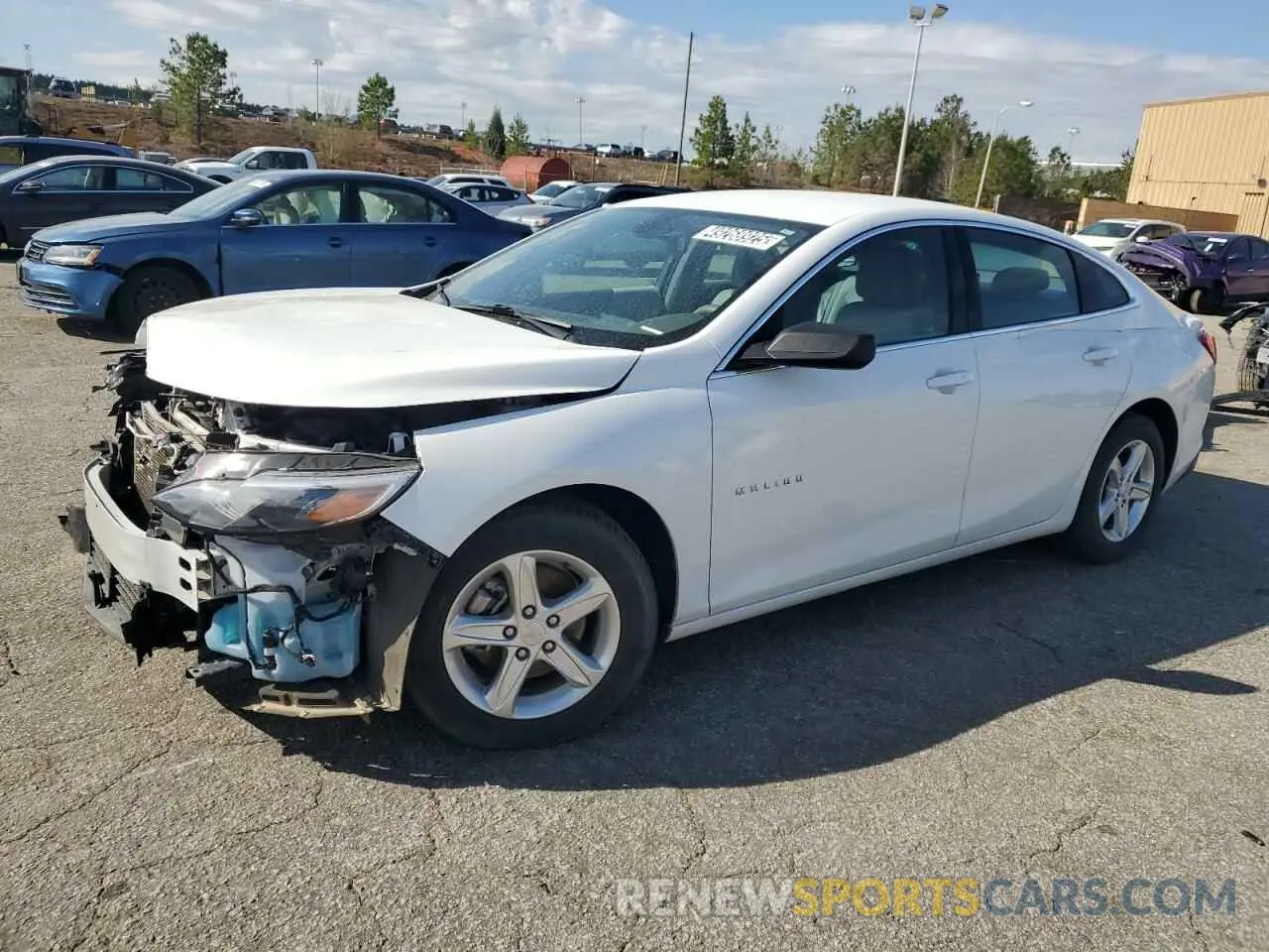 1 Photograph of a damaged car 1G1ZC5ST1NF139666 CHEVROLET MALIBU 2022