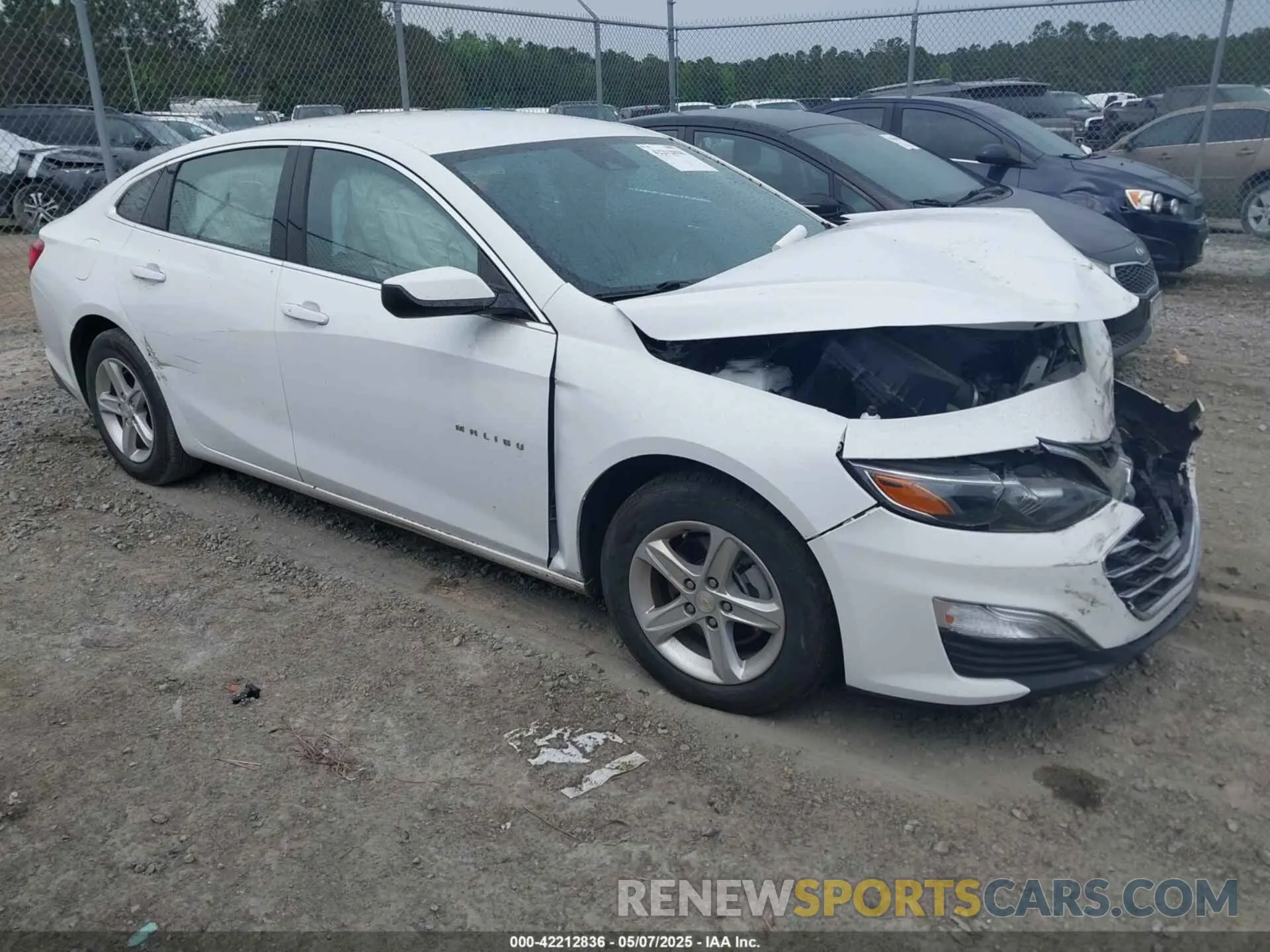 1 Photograph of a damaged car 1G1ZC5ST1NF175308 CHEVROLET MALIBU 2022
