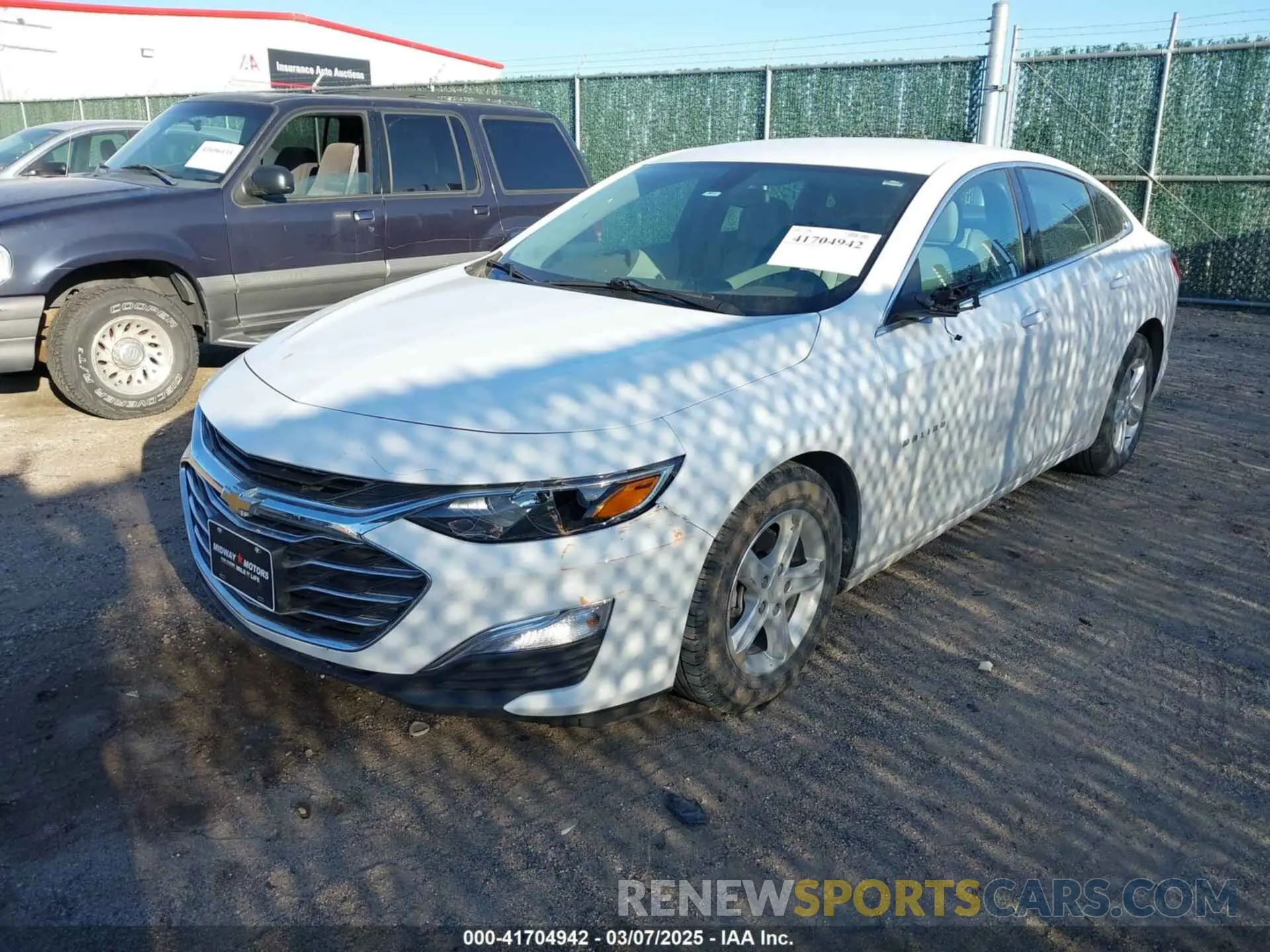2 Photograph of a damaged car 1G1ZC5ST1NF186521 CHEVROLET MALIBU 2022