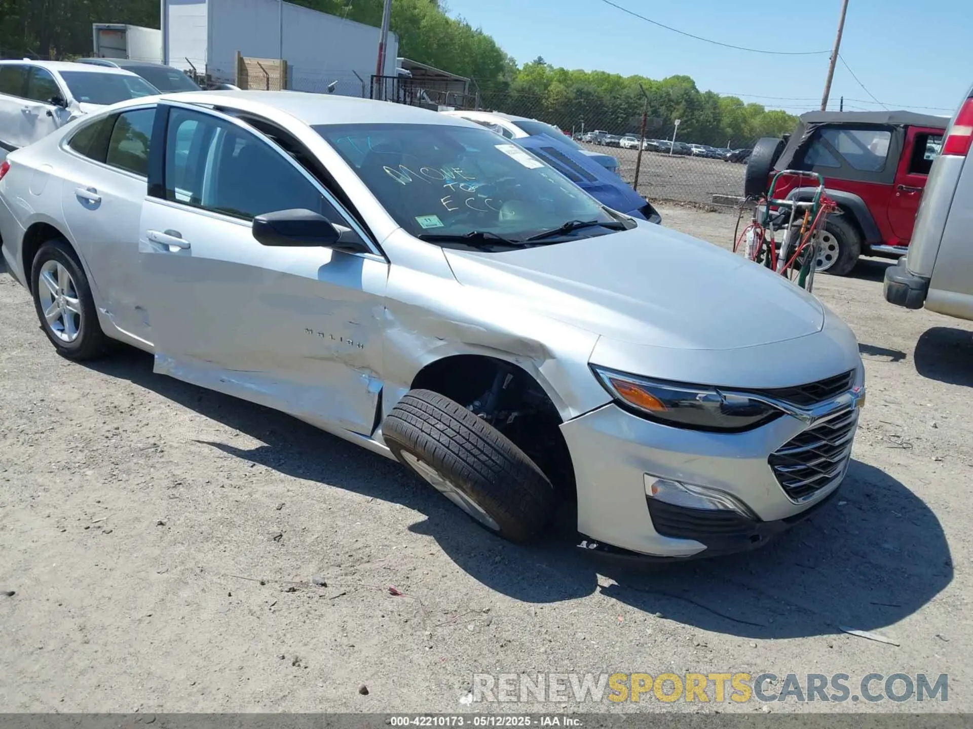 1 Photograph of a damaged car 1G1ZC5ST2NF164303 CHEVROLET MALIBU 2022