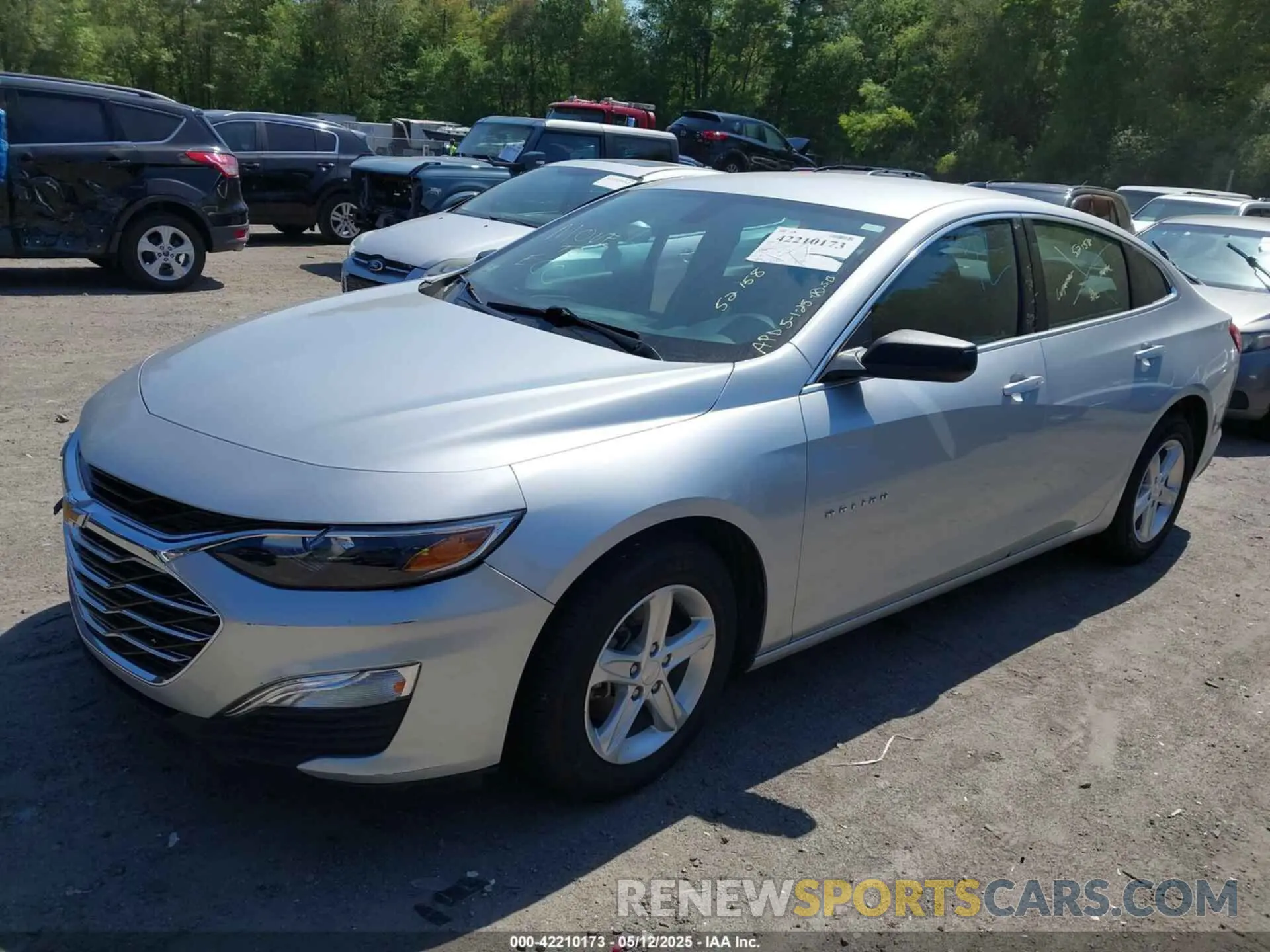 2 Photograph of a damaged car 1G1ZC5ST2NF164303 CHEVROLET MALIBU 2022