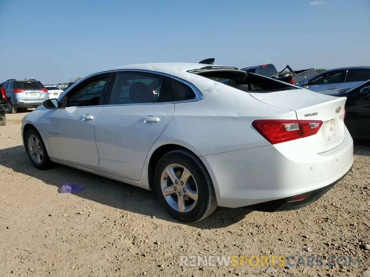 2 Photograph of a damaged car 1G1ZC5ST3NF186181 CHEVROLET MALIBU 2022
