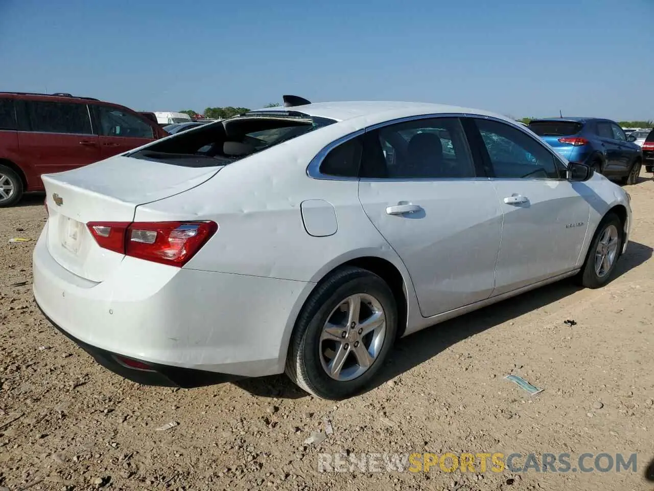3 Photograph of a damaged car 1G1ZC5ST3NF186181 CHEVROLET MALIBU 2022