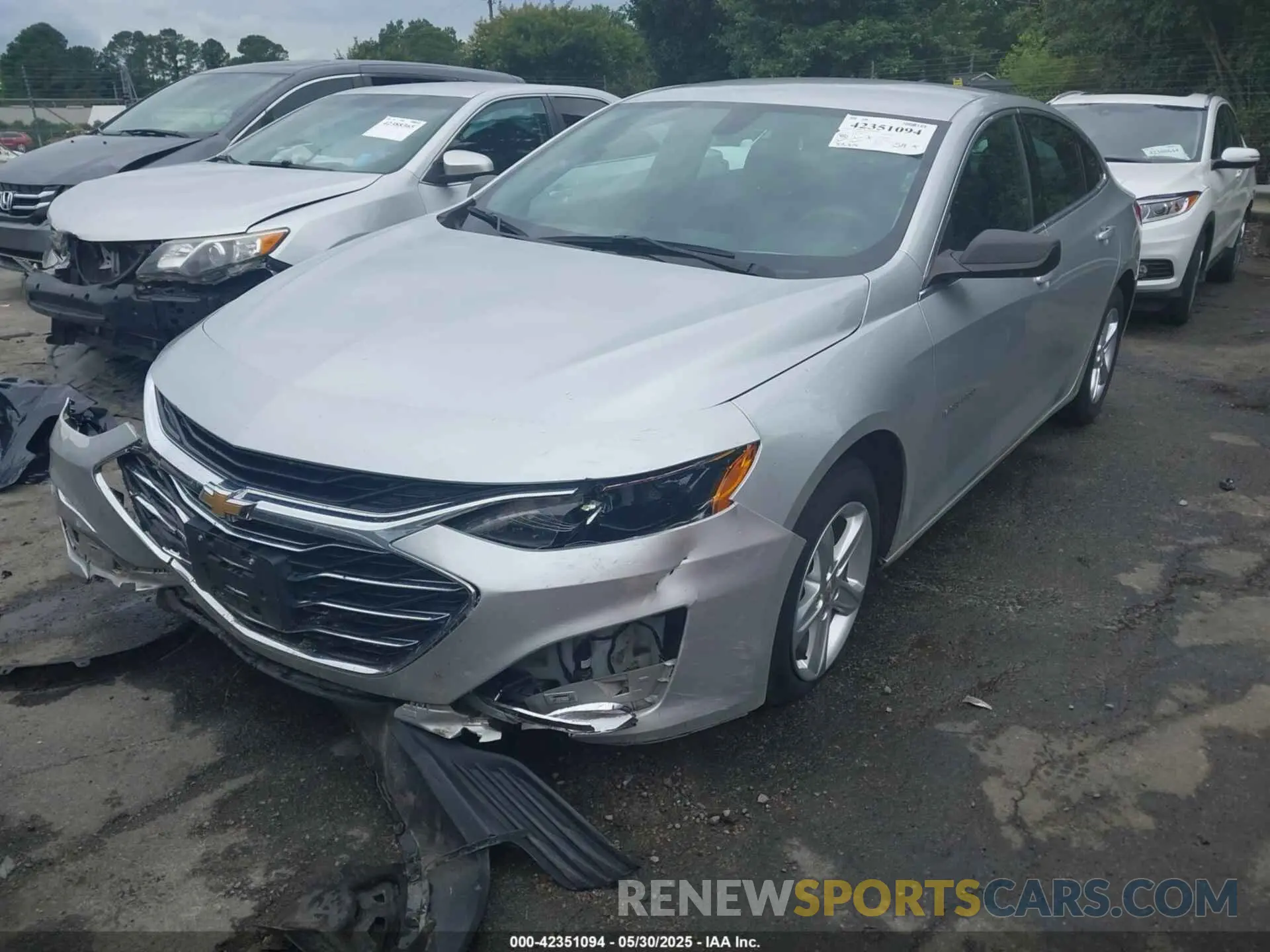 2 Photograph of a damaged car 1G1ZC5ST4NF148507 CHEVROLET MALIBU 2022