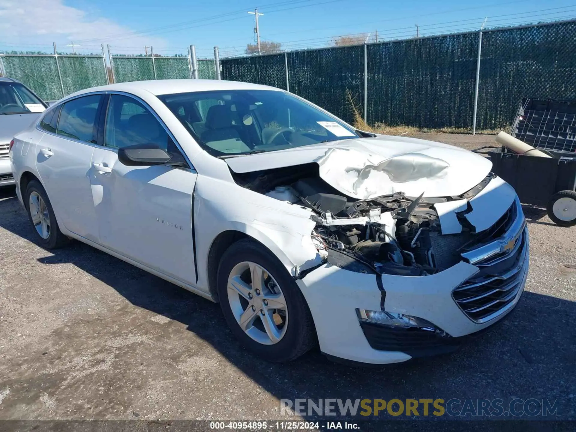 1 Photograph of a damaged car 1G1ZC5ST6NF165955 CHEVROLET MALIBU 2022