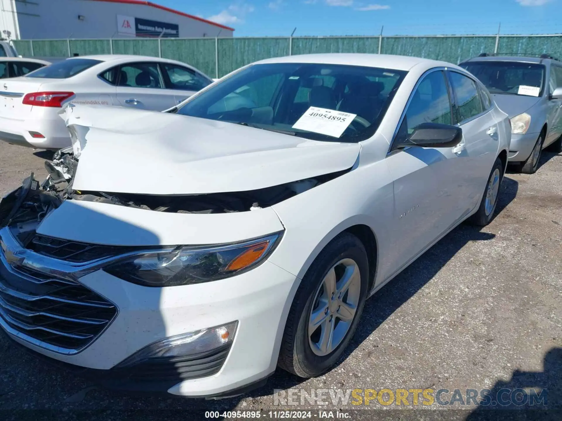 2 Photograph of a damaged car 1G1ZC5ST6NF165955 CHEVROLET MALIBU 2022