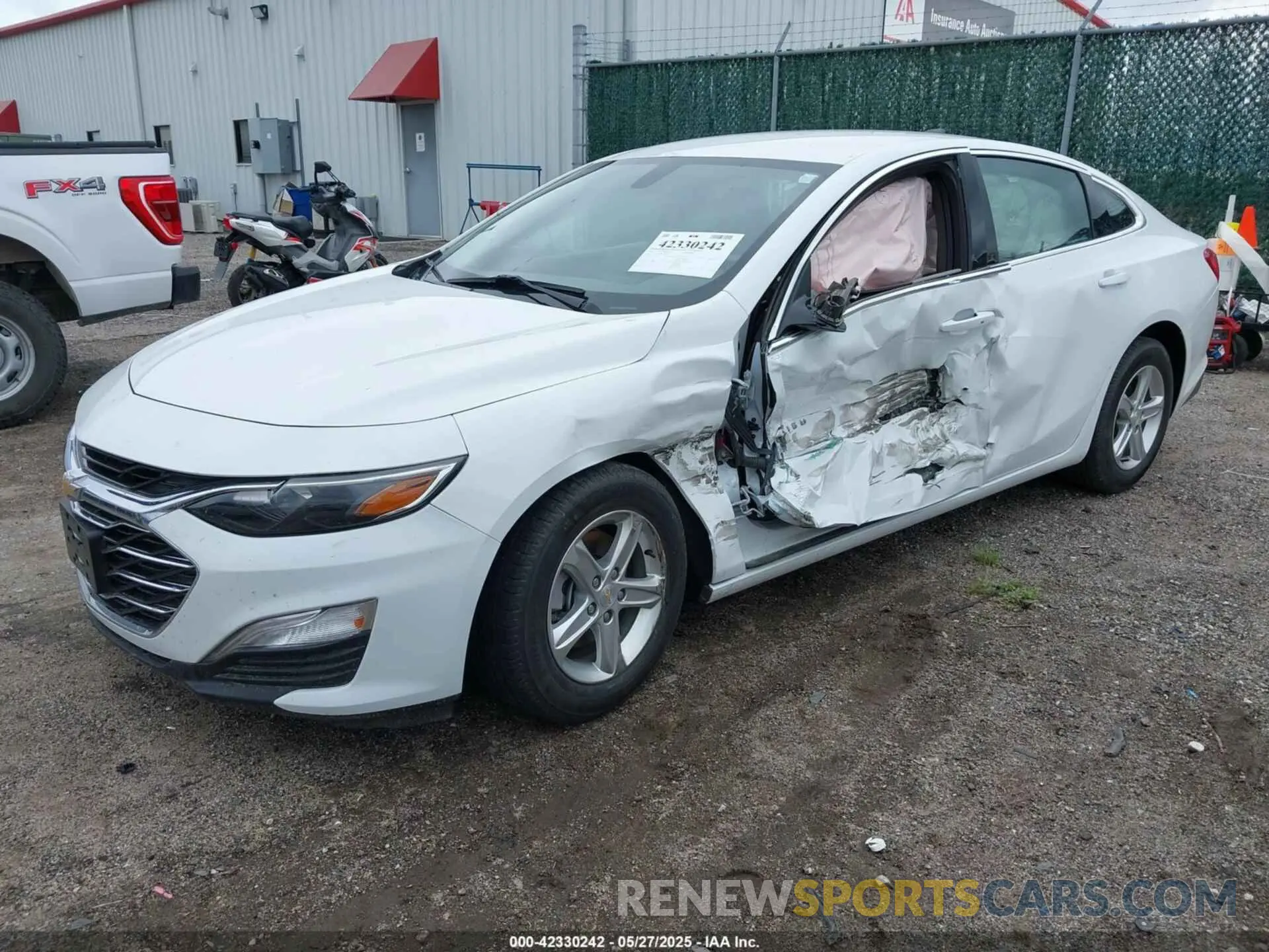 2 Photograph of a damaged car 1G1ZC5ST7NF179492 CHEVROLET MALIBU 2022