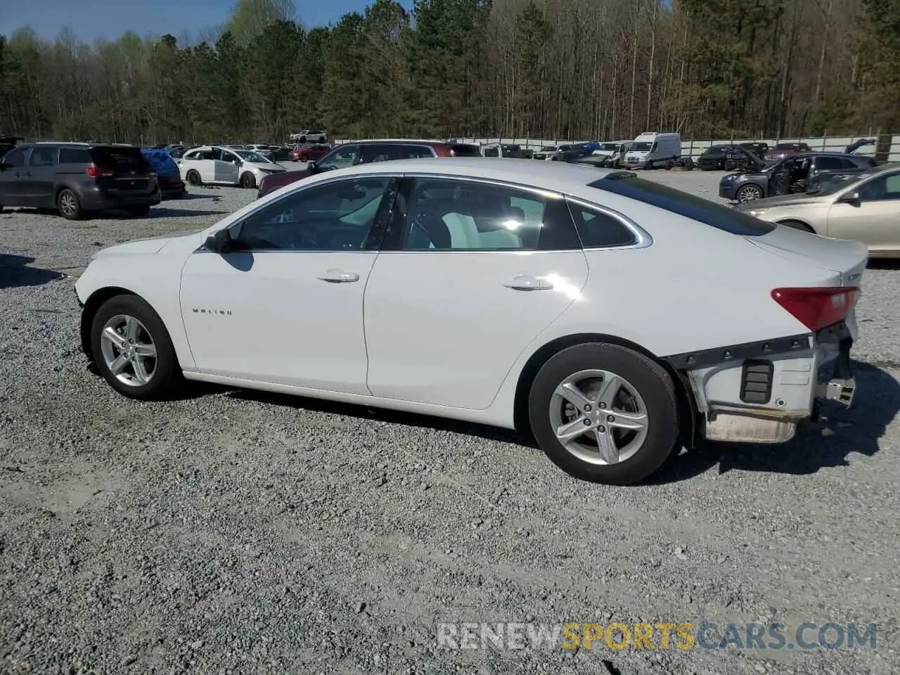 2 Photograph of a damaged car 1G1ZC5ST8NF186239 CHEVROLET MALIBU 2022