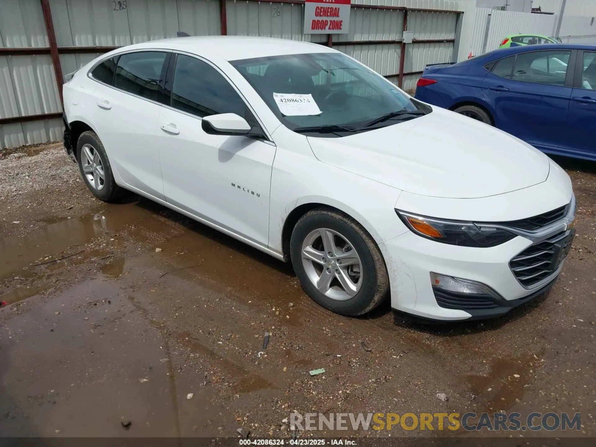 1 Photograph of a damaged car 1G1ZC5ST9NF151385 CHEVROLET MALIBU 2022