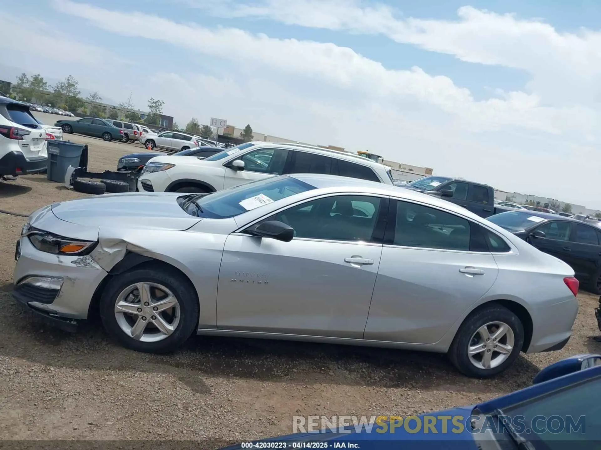 14 Photograph of a damaged car 1G1ZC5STXNF147474 CHEVROLET MALIBU 2022