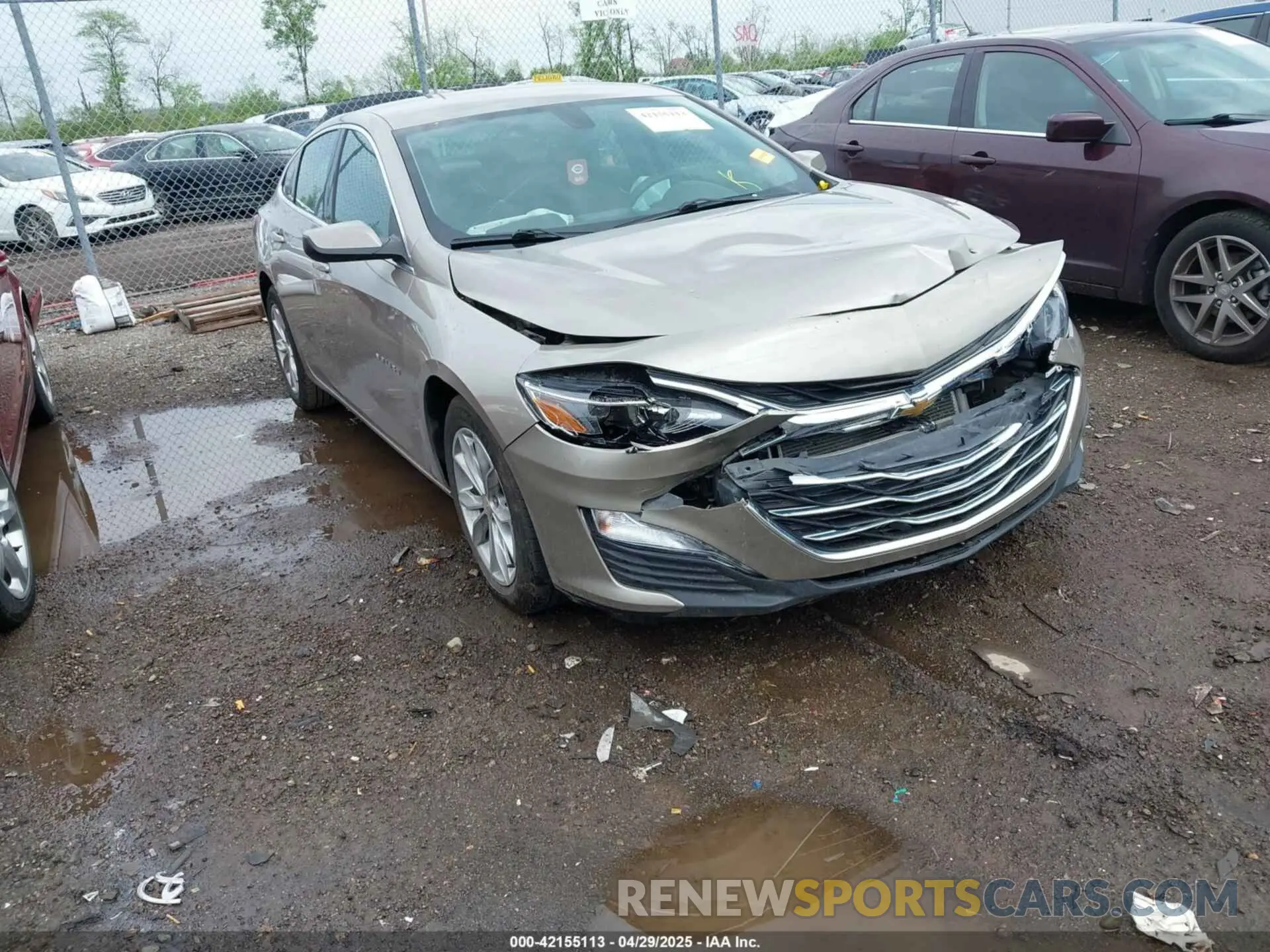 1 Photograph of a damaged car 1G1ZD5ST0NF122841 CHEVROLET MALIBU 2022