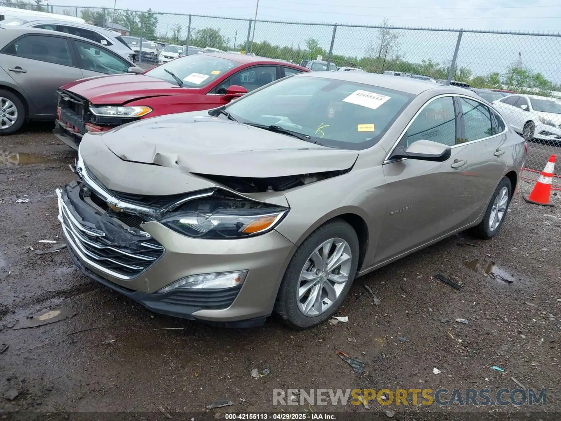 2 Photograph of a damaged car 1G1ZD5ST0NF122841 CHEVROLET MALIBU 2022