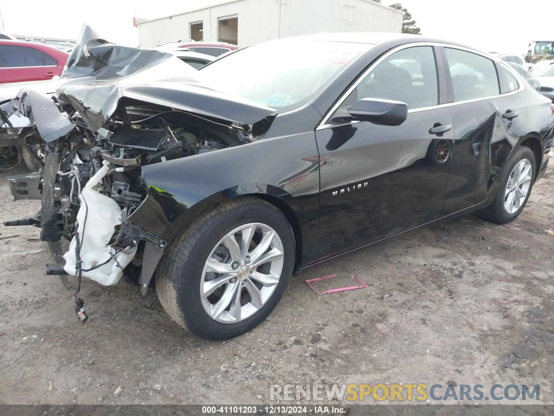2 Photograph of a damaged car 1G1ZD5ST0NF124136 CHEVROLET MALIBU 2022