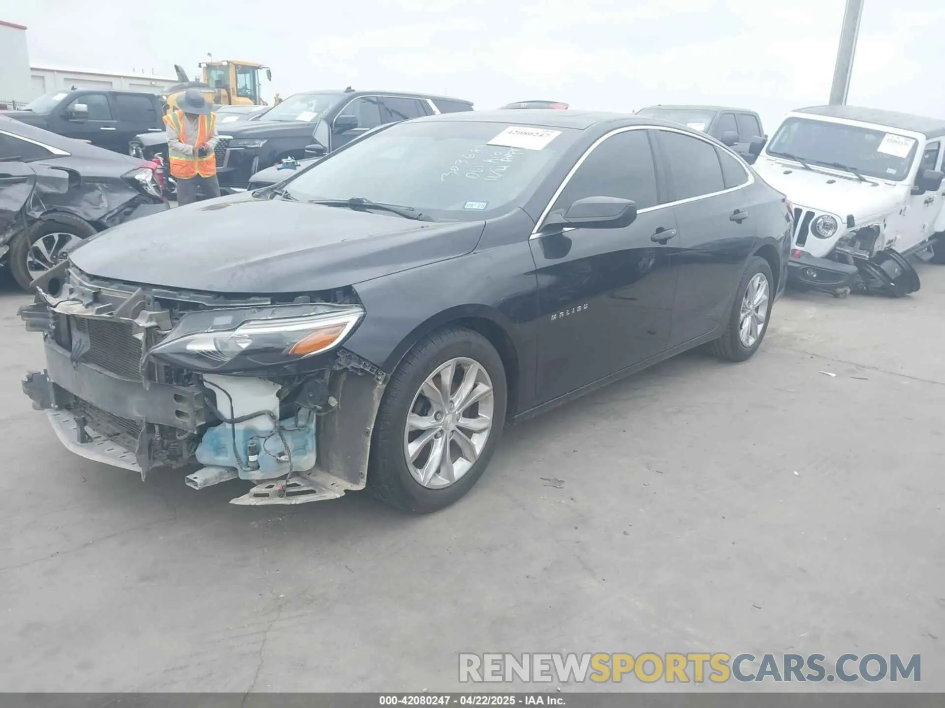 2 Photograph of a damaged car 1G1ZD5ST0NF128123 CHEVROLET MALIBU 2022