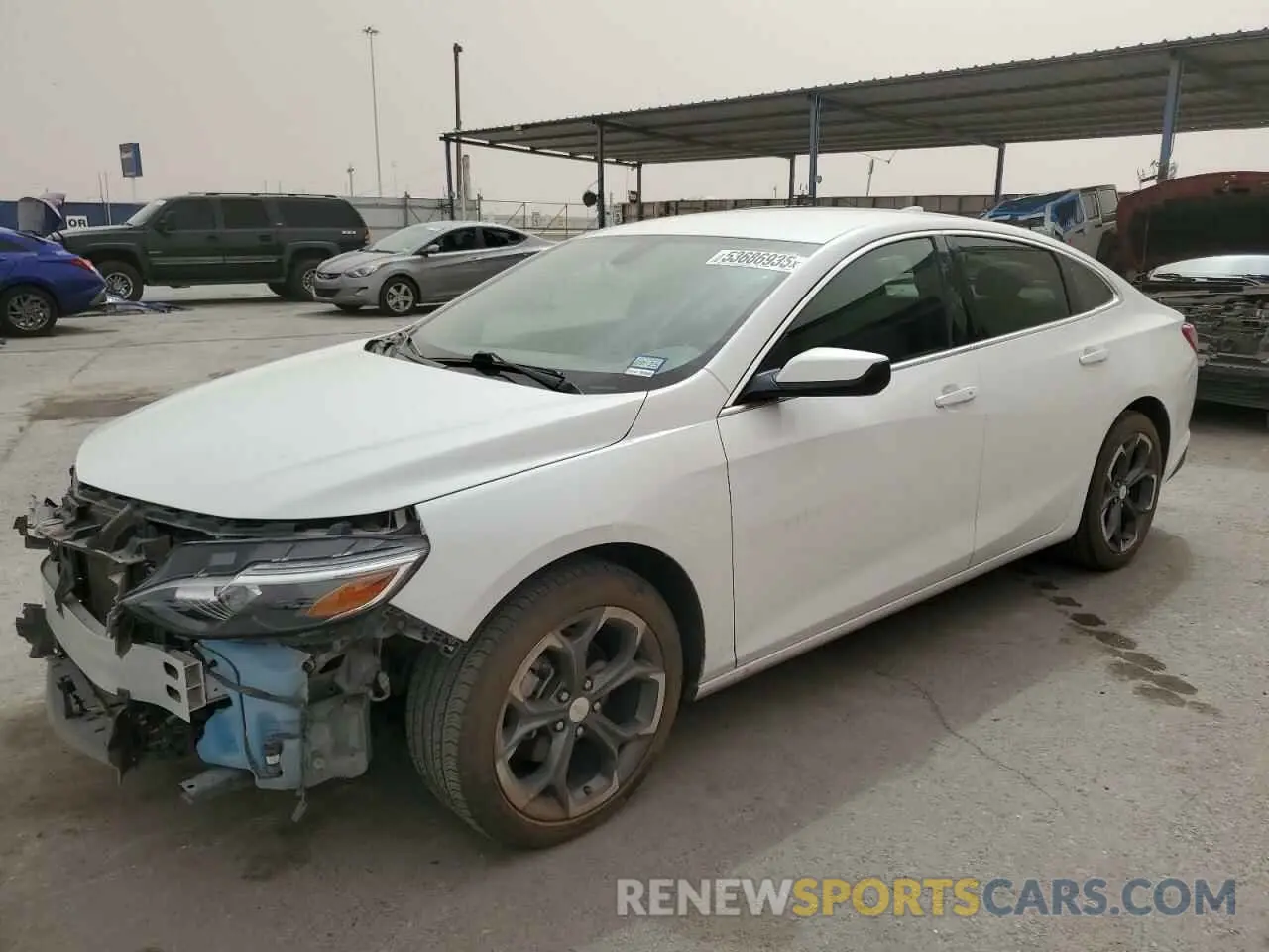 1 Photograph of a damaged car 1G1ZD5ST0NF132110 CHEVROLET MALIBU 2022