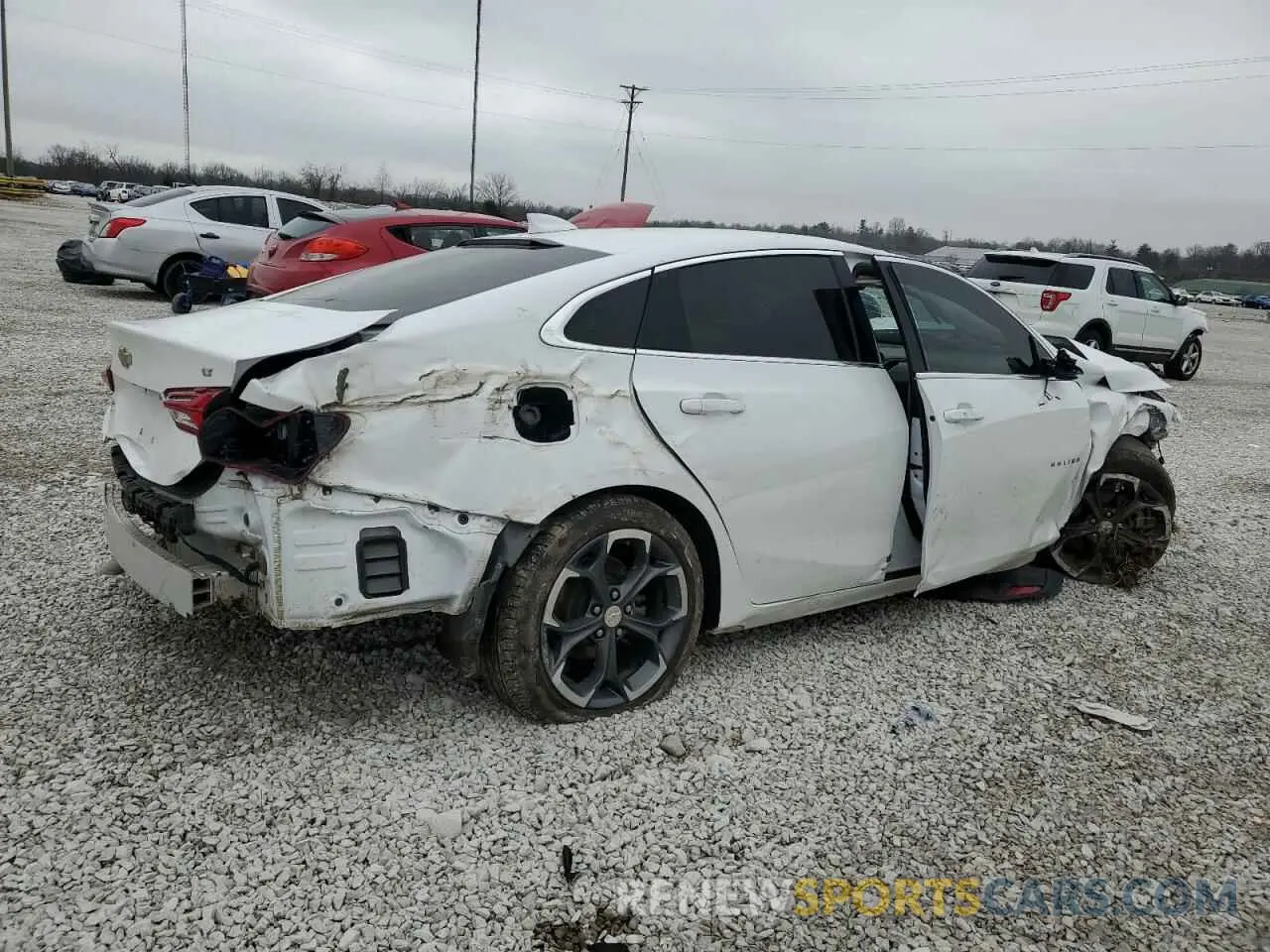 3 Photograph of a damaged car 1G1ZD5ST0NF132771 CHEVROLET MALIBU 2022