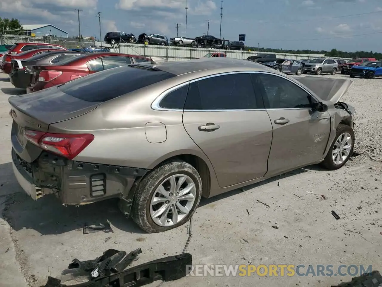 3 Photograph of a damaged car 1G1ZD5ST0NF137758 CHEVROLET MALIBU 2022