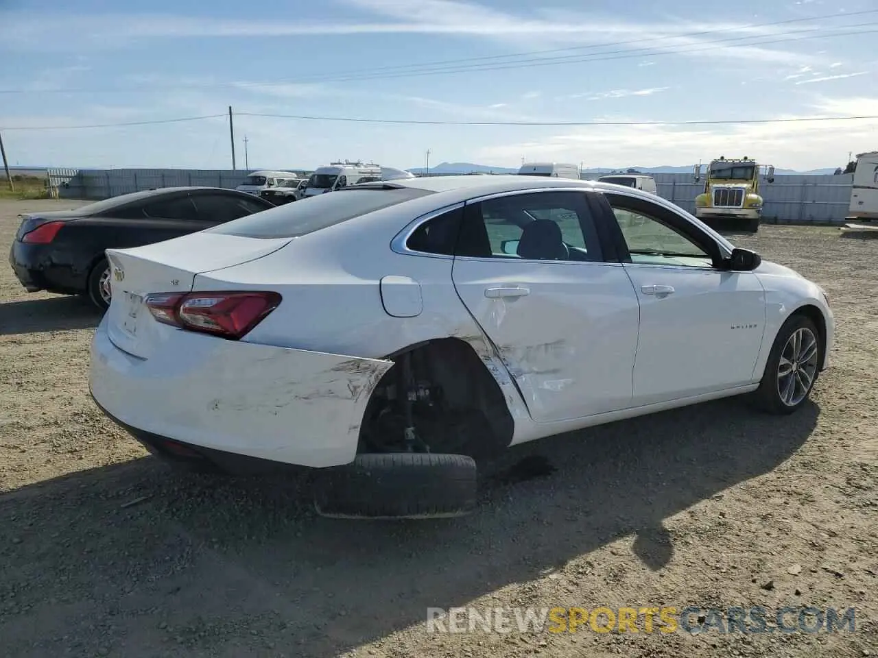 3 Photograph of a damaged car 1G1ZD5ST0NF163700 CHEVROLET MALIBU 2022
