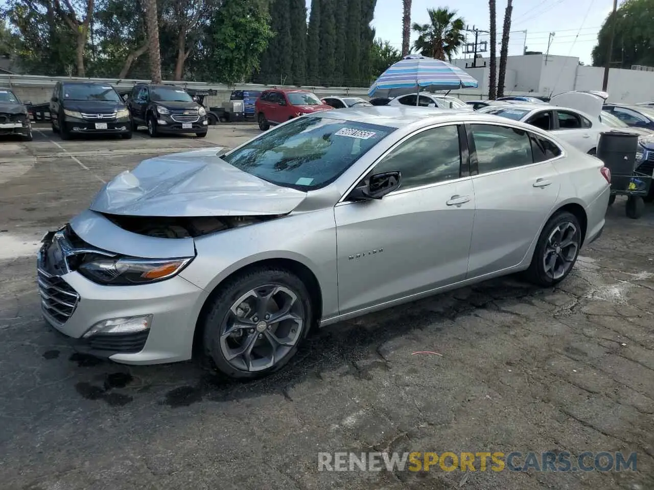 1 Photograph of a damaged car 1G1ZD5ST0NF167200 CHEVROLET MALIBU 2022