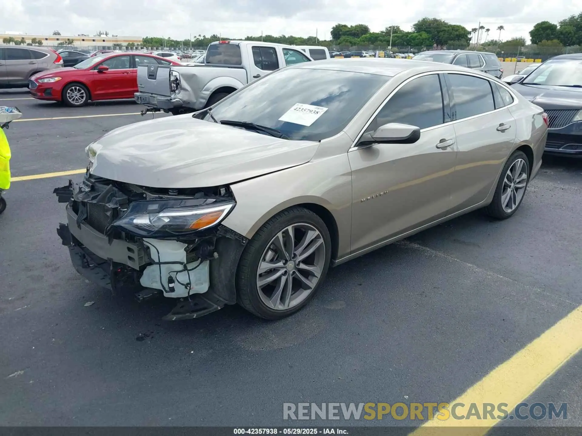 2 Photograph of a damaged car 1G1ZD5ST0NF169397 CHEVROLET MALIBU 2022