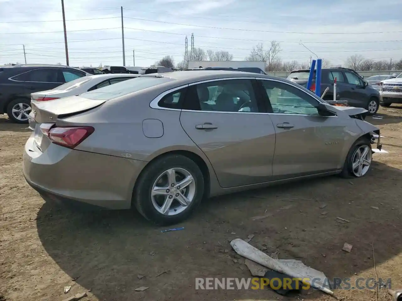 3 Photograph of a damaged car 1G1ZD5ST0NF193098 CHEVROLET MALIBU 2022