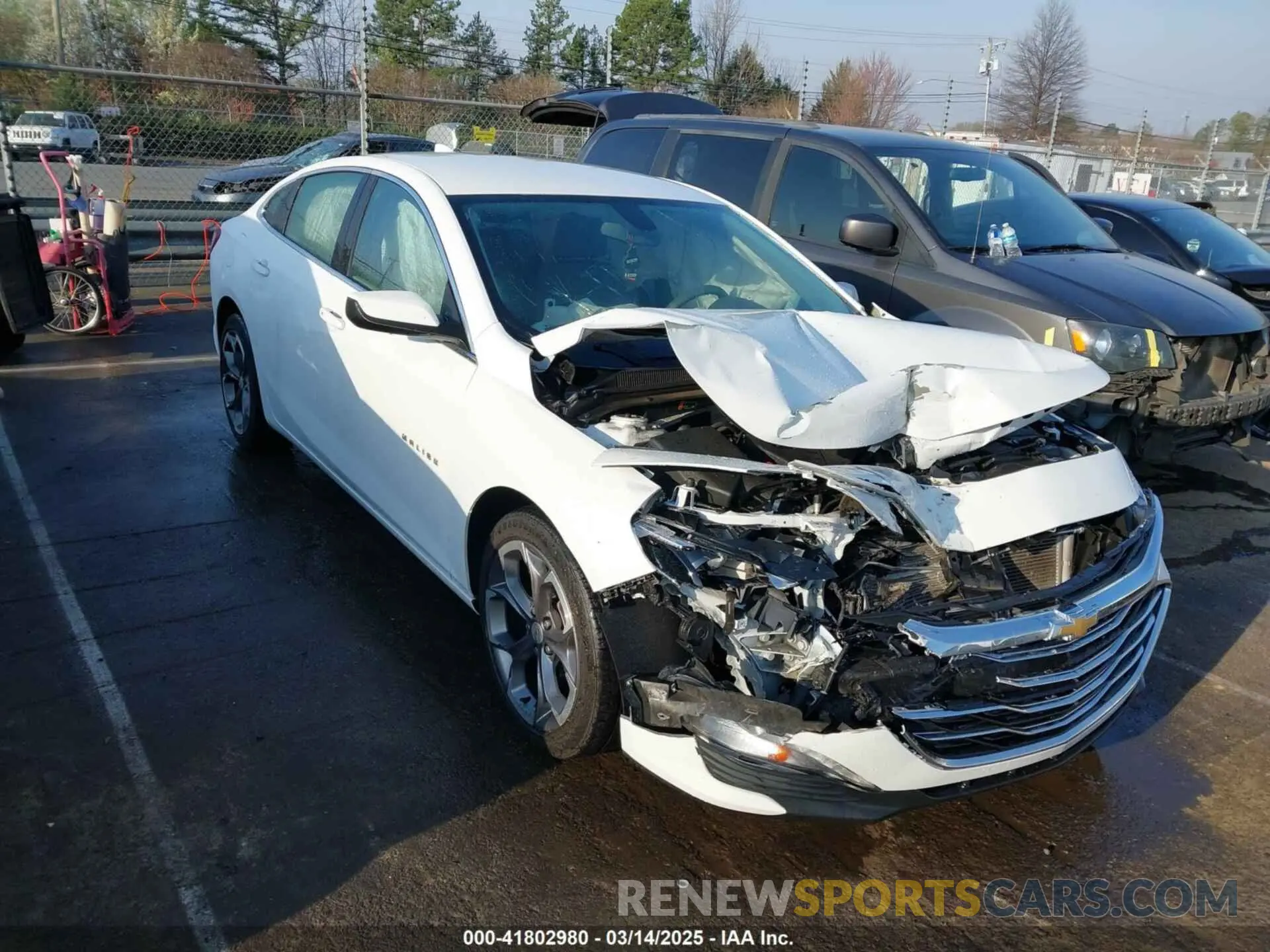 1 Photograph of a damaged car 1G1ZD5ST1NF109645 CHEVROLET MALIBU 2022