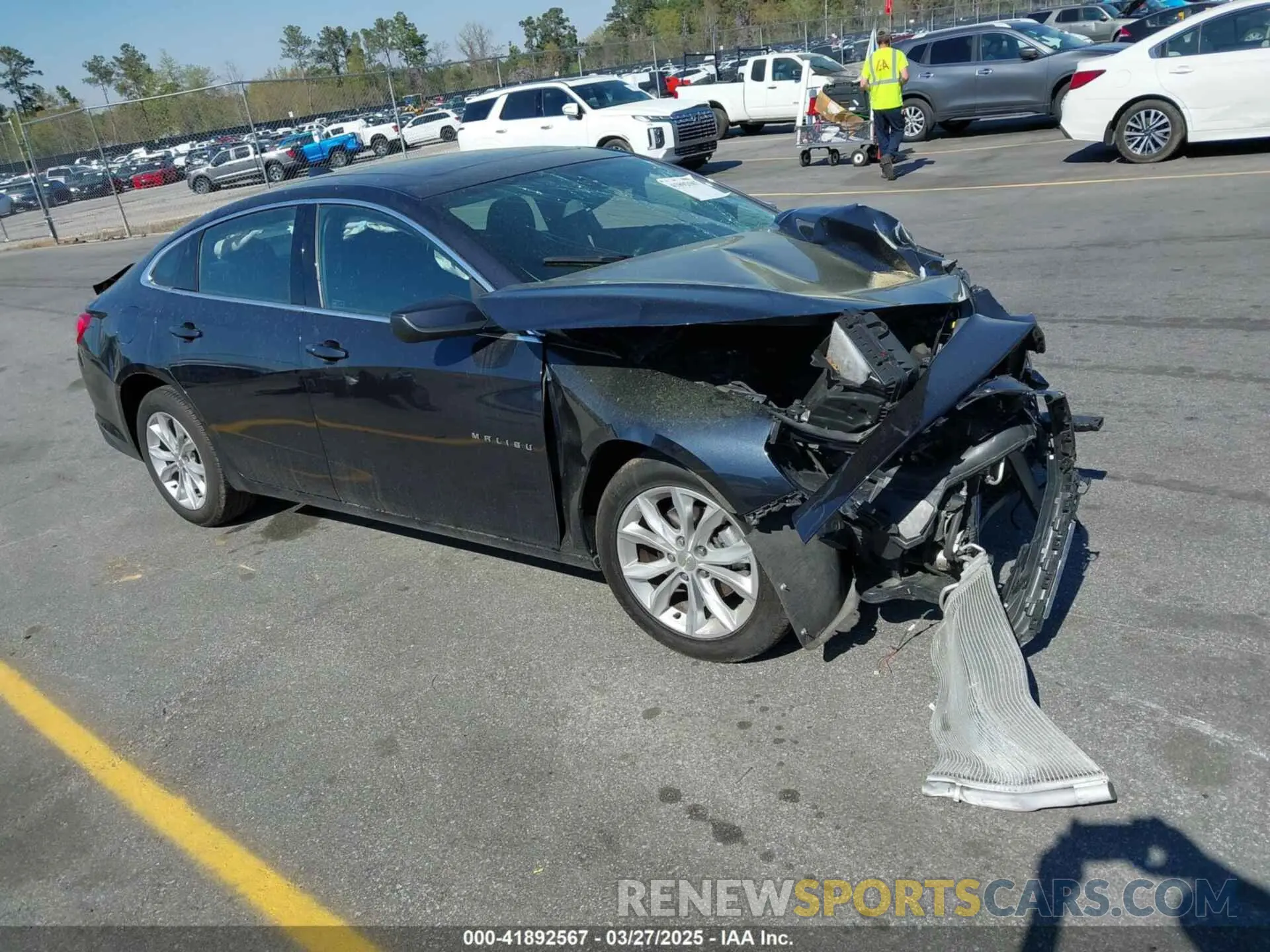 1 Photograph of a damaged car 1G1ZD5ST1NF128891 CHEVROLET MALIBU 2022