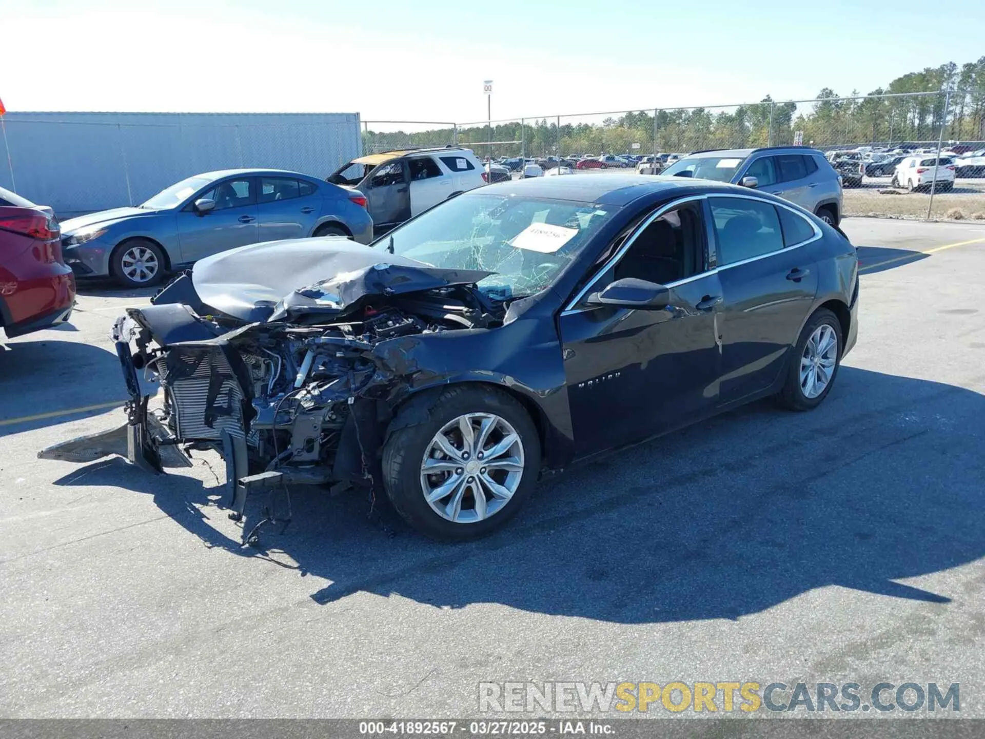 2 Photograph of a damaged car 1G1ZD5ST1NF128891 CHEVROLET MALIBU 2022