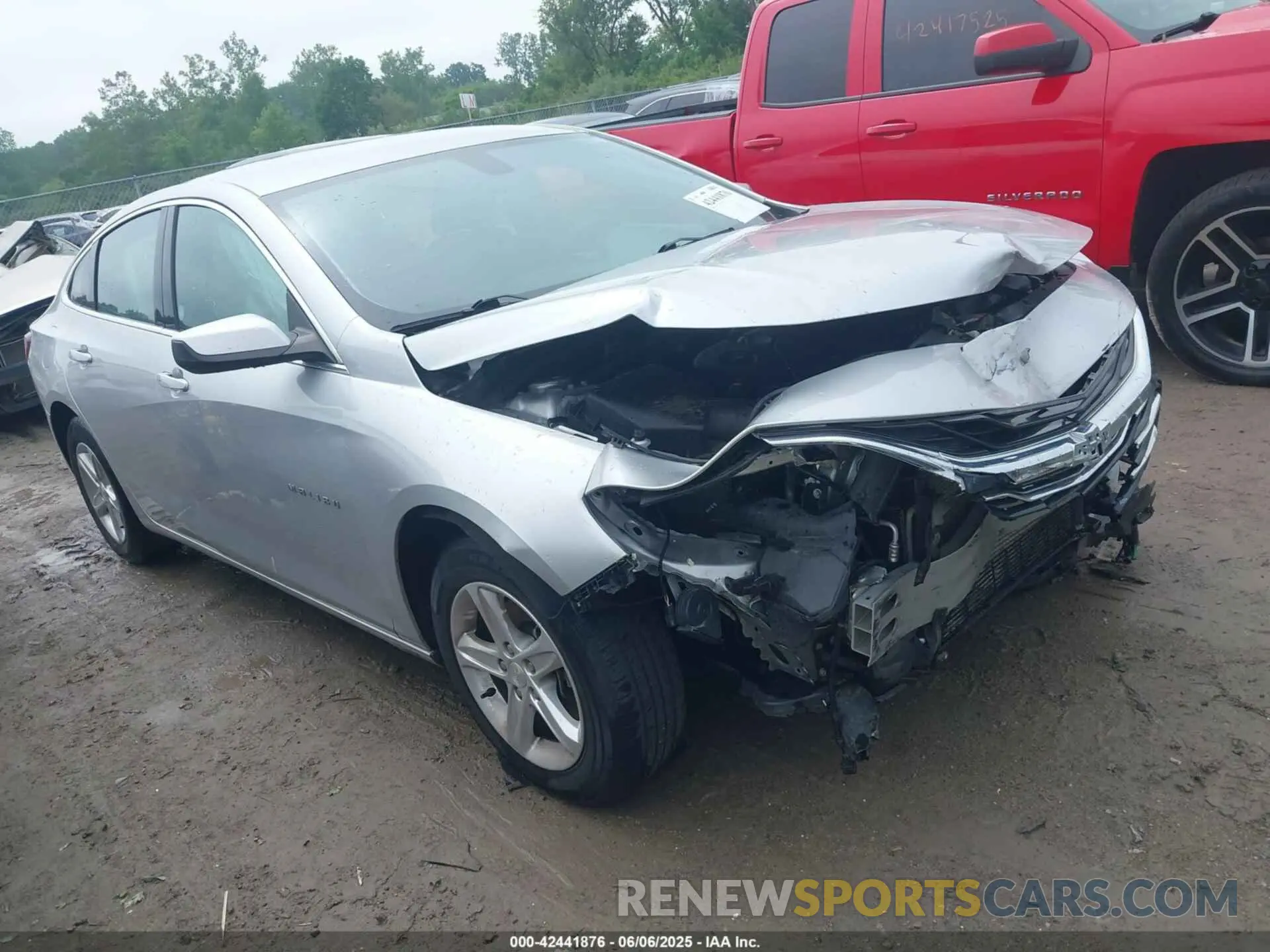 1 Photograph of a damaged car 1G1ZD5ST1NF133721 CHEVROLET MALIBU 2022