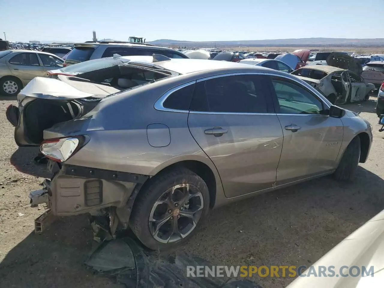 3 Photograph of a damaged car 1G1ZD5ST1NF137686 CHEVROLET MALIBU 2022