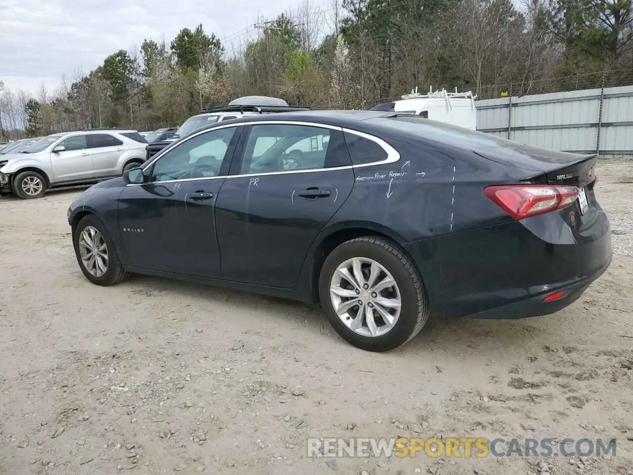 2 Photograph of a damaged car 1G1ZD5ST1NF145027 CHEVROLET MALIBU 2022