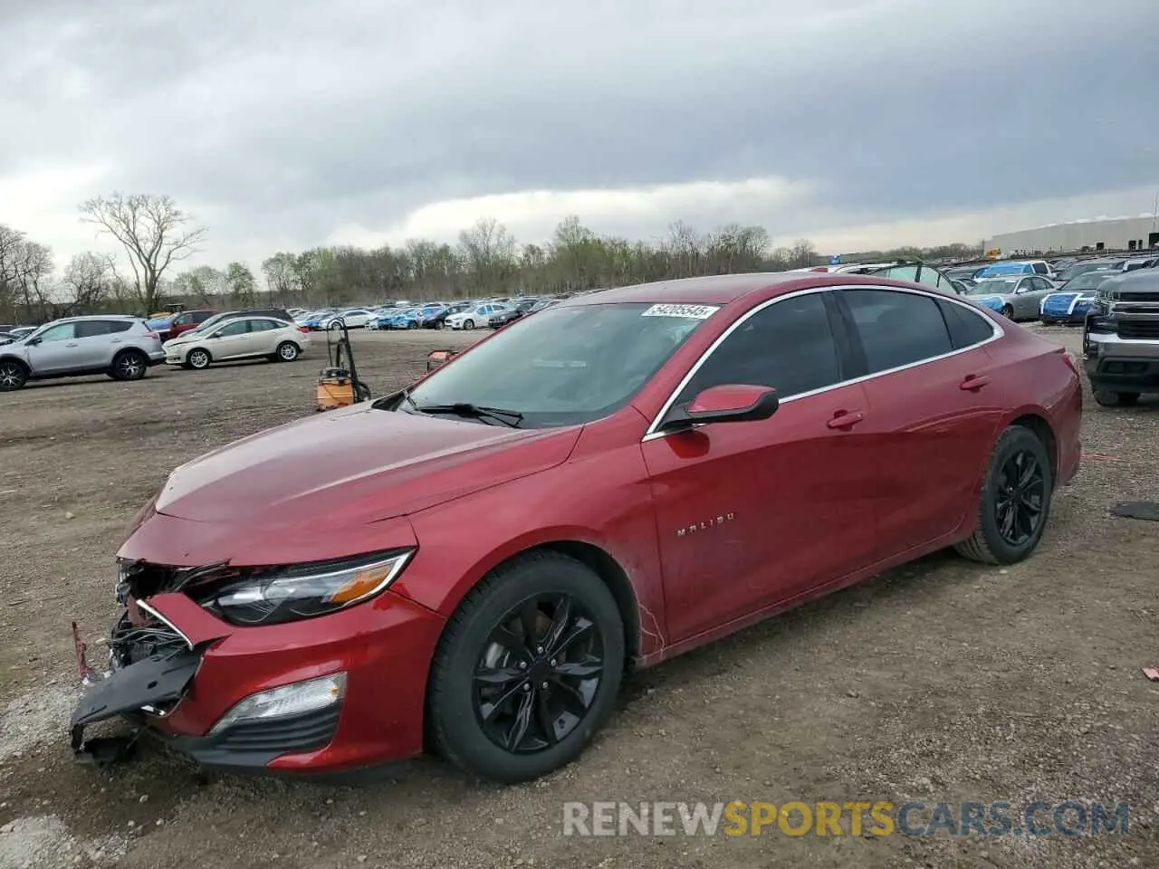 1 Photograph of a damaged car 1G1ZD5ST1NF153693 CHEVROLET MALIBU 2022