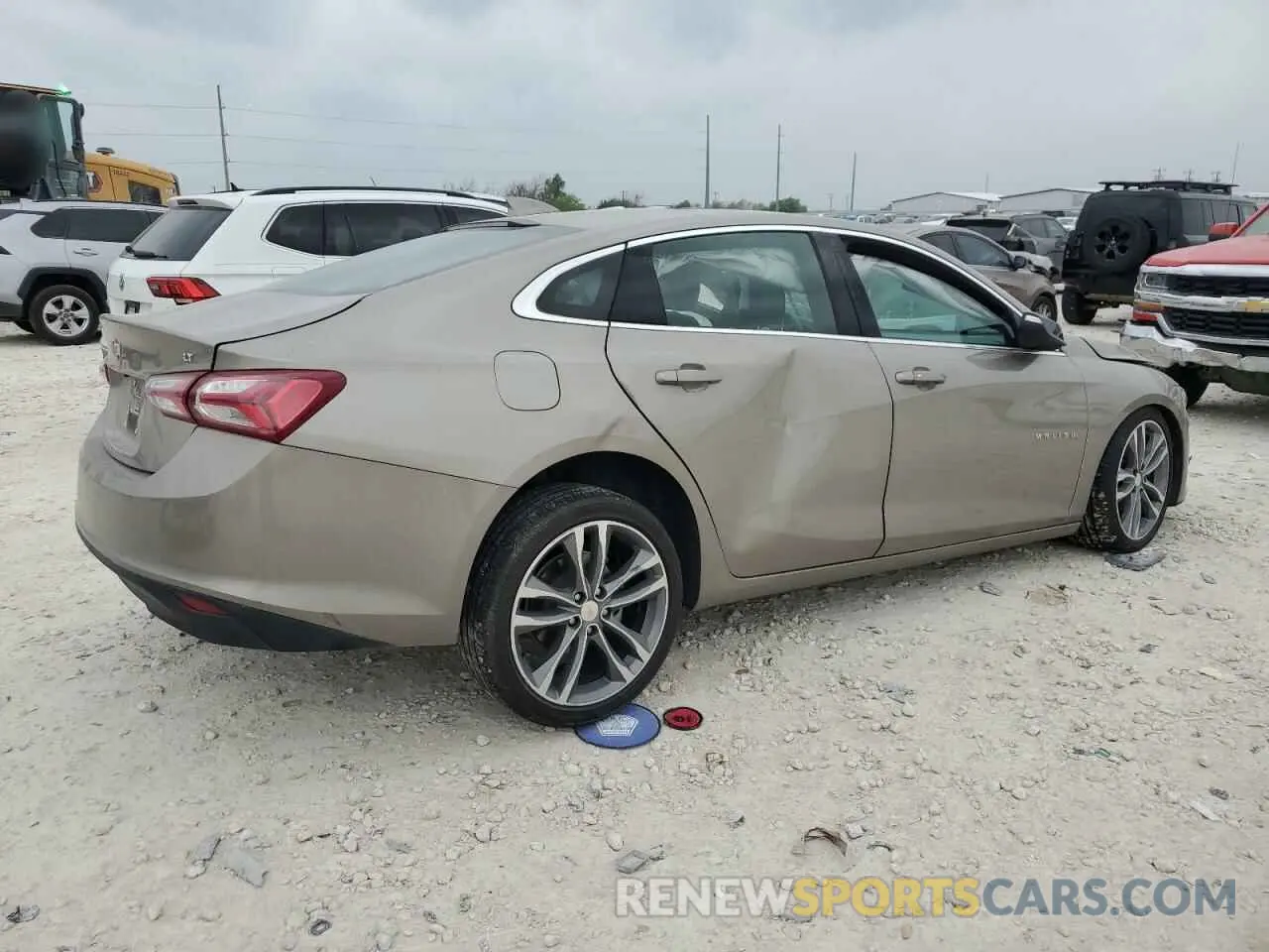 3 Photograph of a damaged car 1G1ZD5ST1NF159350 CHEVROLET MALIBU 2022