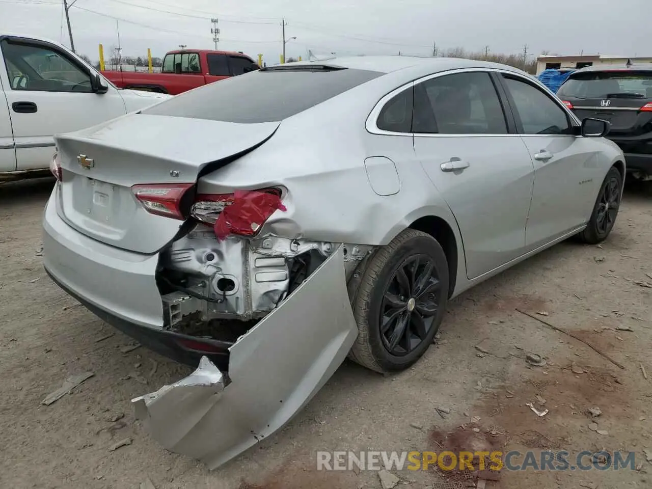 3 Photograph of a damaged car 1G1ZD5ST1NF163415 CHEVROLET MALIBU 2022